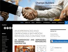 Tablet Screenshot of champebuilders.com